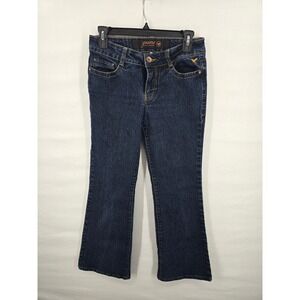 Grane Womens Dark Wash Embroidered Bootcut Jeans Blue Size 5 Regular